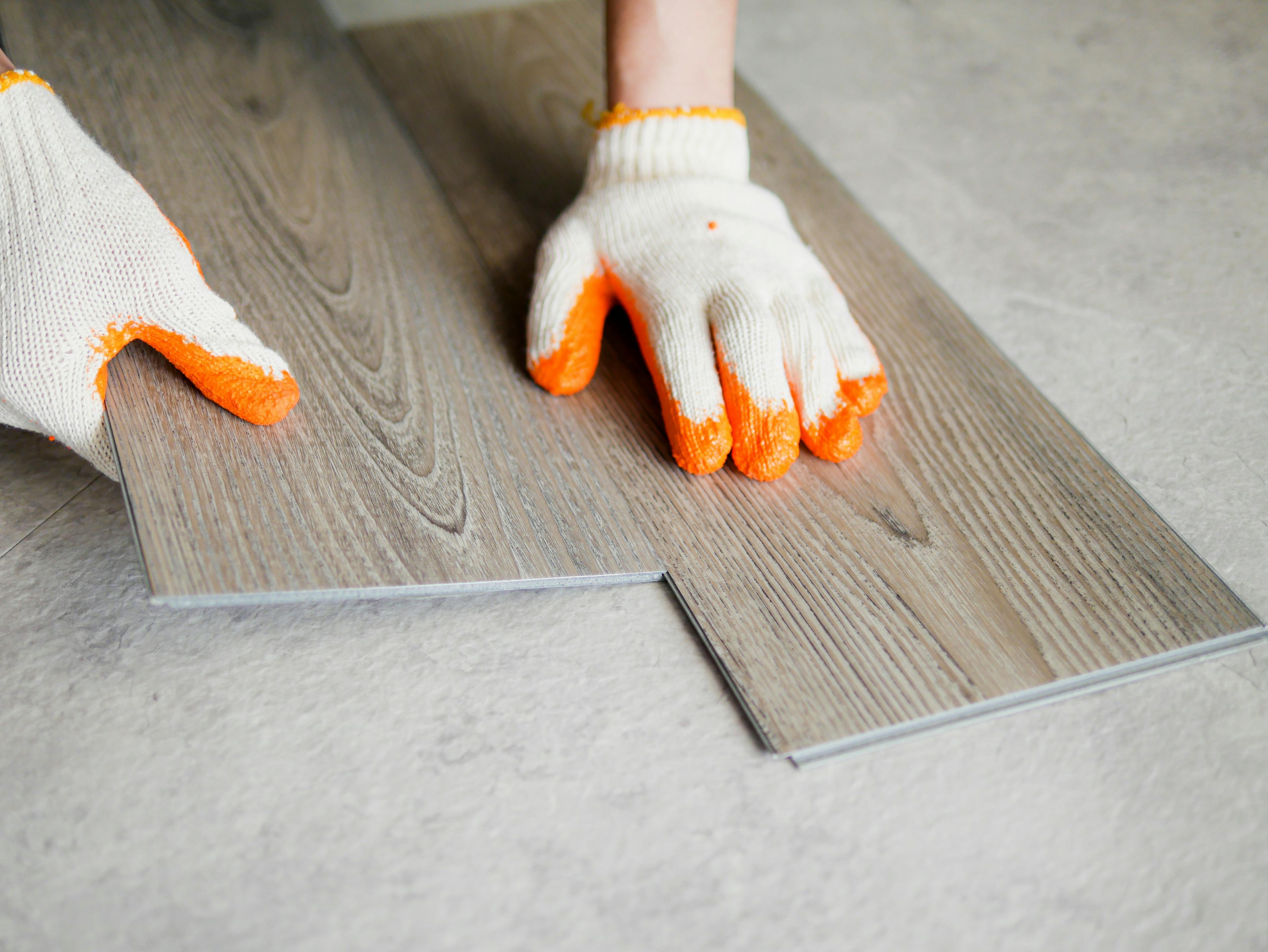 laying flooring