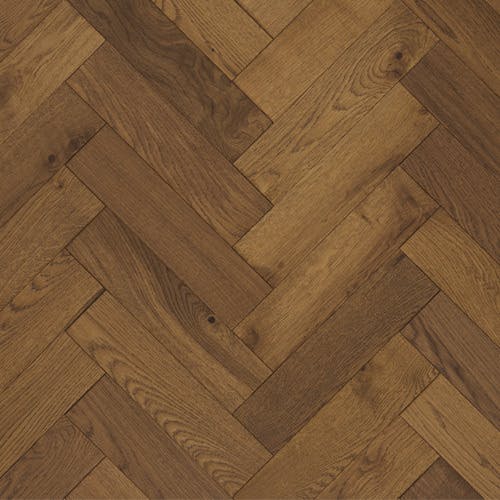 Herringbone Smoked Wood Flooring