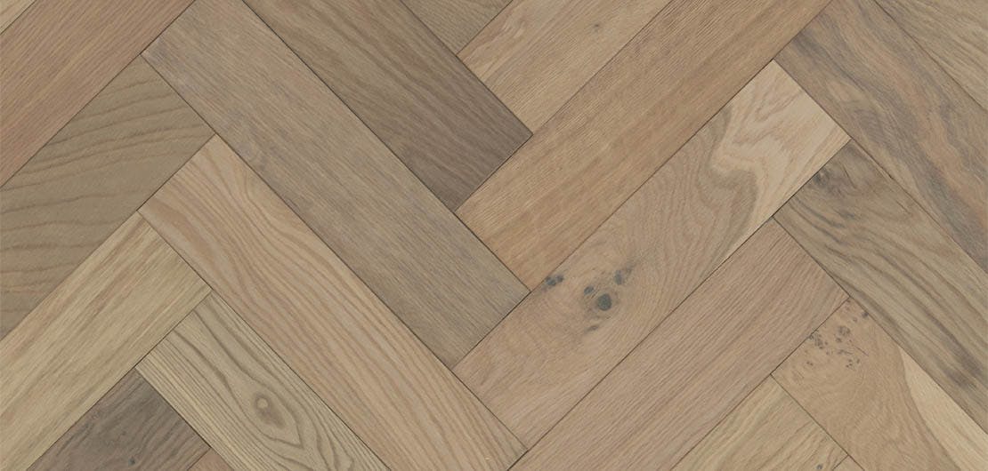 Herringbone Raw Umber Wood Flooring